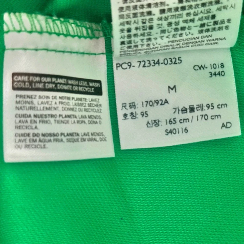 RARE Levis Limited Edition Trucker Jacket Mens M Neon Green Denim